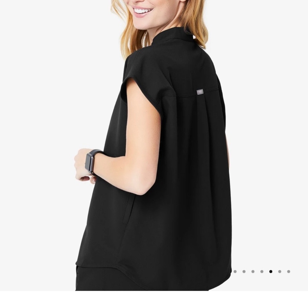 Figs Rafaela black scrub top